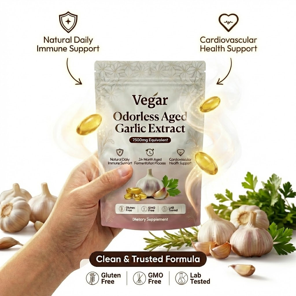 Aged Garlic Extract - 7500mg Odorless Softgels